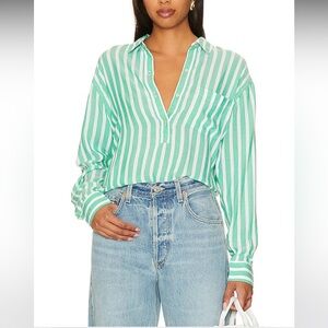 Rails Bella Top in Clover Stripe